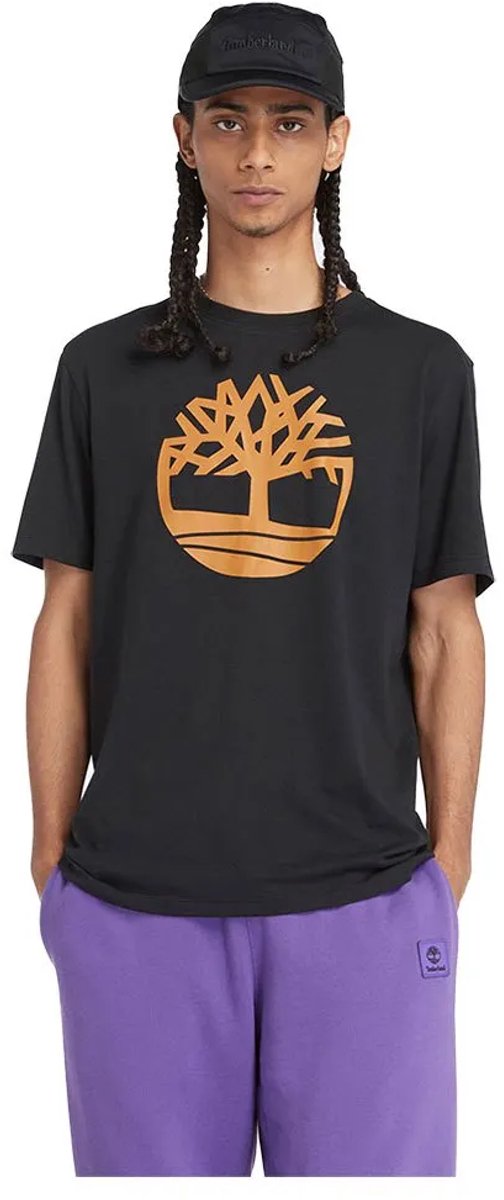 Timberland Kennebec River Tree Logo T-shirt Met Korte Mouwen XL Man Zwart