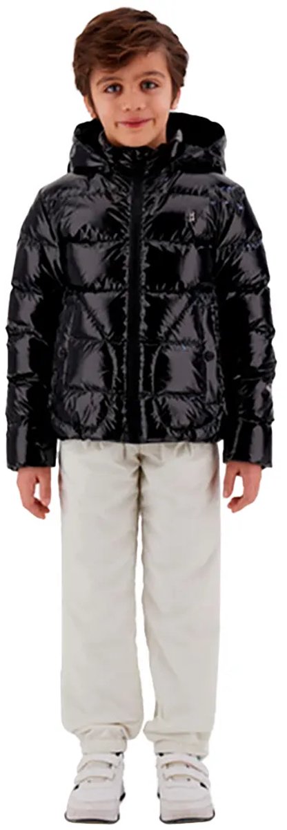 Herno Kids Staccabile Bomber Jas 8 Years Jongens Meisjes Zwart