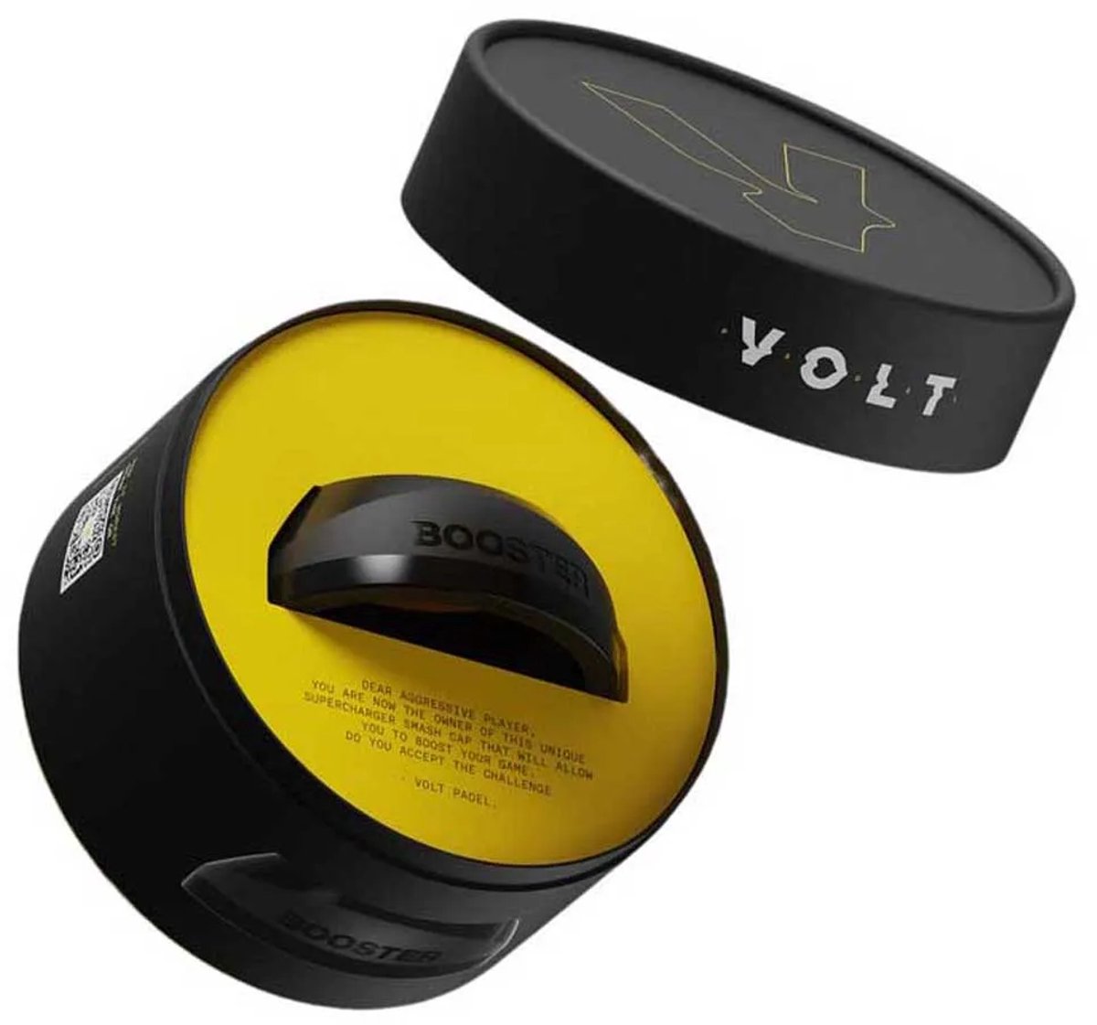Volt Padel Booster S Overgrip Padel Racket Zwart S