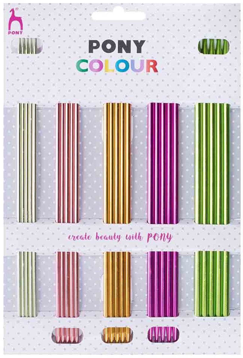 Pony Colour Sokkennaaldenset 20cm 2.50-4.50mm polka dot