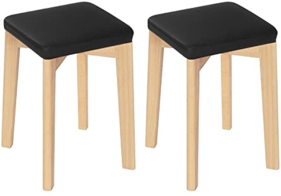 Houten Kruk Travis | H60 x D35 cm | Rene Houtman Interieurs - Rene Houtman