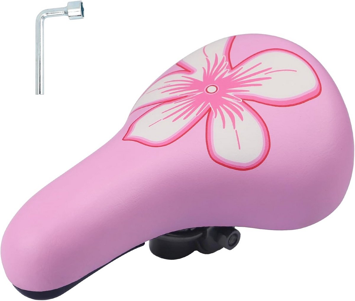 Zacht en waterdicht kinderfietszadel voor jongens en meisjes - Antislip, Breed en met dubbele demping