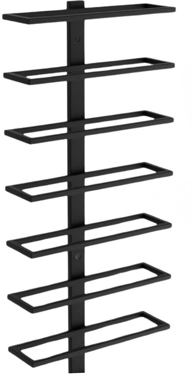 Mémoire® Réserve Wandwijnrek voor 7 Flessen – Luxe Wijnrek voor Aan de Muur – Stijlvolle Wijnopslag van Metaal – Verticale Wijnpresentatie – Ruimtebesparend Design – Perfect voor Woonkamer, Keuken en Wijnliefhebbers