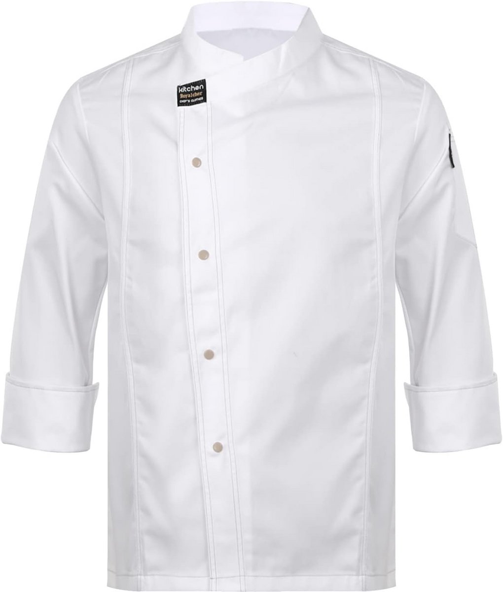 Koksjas voor heren en dames - Werkuniform voor restaurant, bakkerij en hotel (M-4XL)