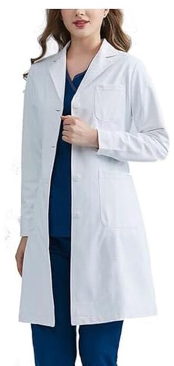 Laboratoriumjas Dames Wit - Professionele Lab Coat voor Dokters en Werkplekken