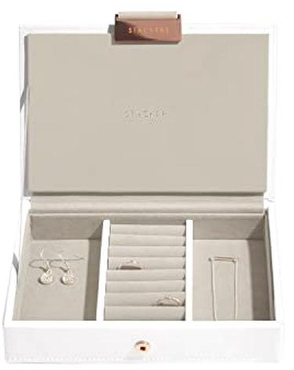 Mini Sieradenbox Wit en Roségoud