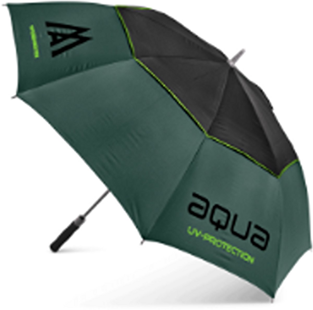 Big Max Aqua UV Golf Paraplu Forest Green Zwart Lime