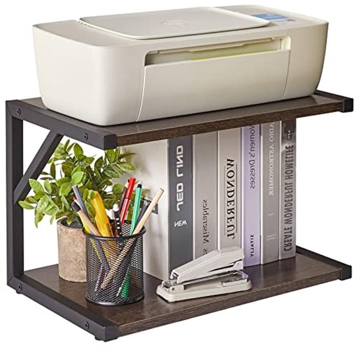 Multifunctionele 2-laags Desktop Organizer voor Printers en Documenten