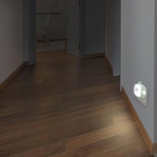 Stopcontact Nachtlampje voor Kinderen met Walvis en Vos Motief - 2 Stukken LED-Muurlamp met Schemersensor voor Trap, Hal, Toilet en Zolder van Merkloos — afbeelding 4