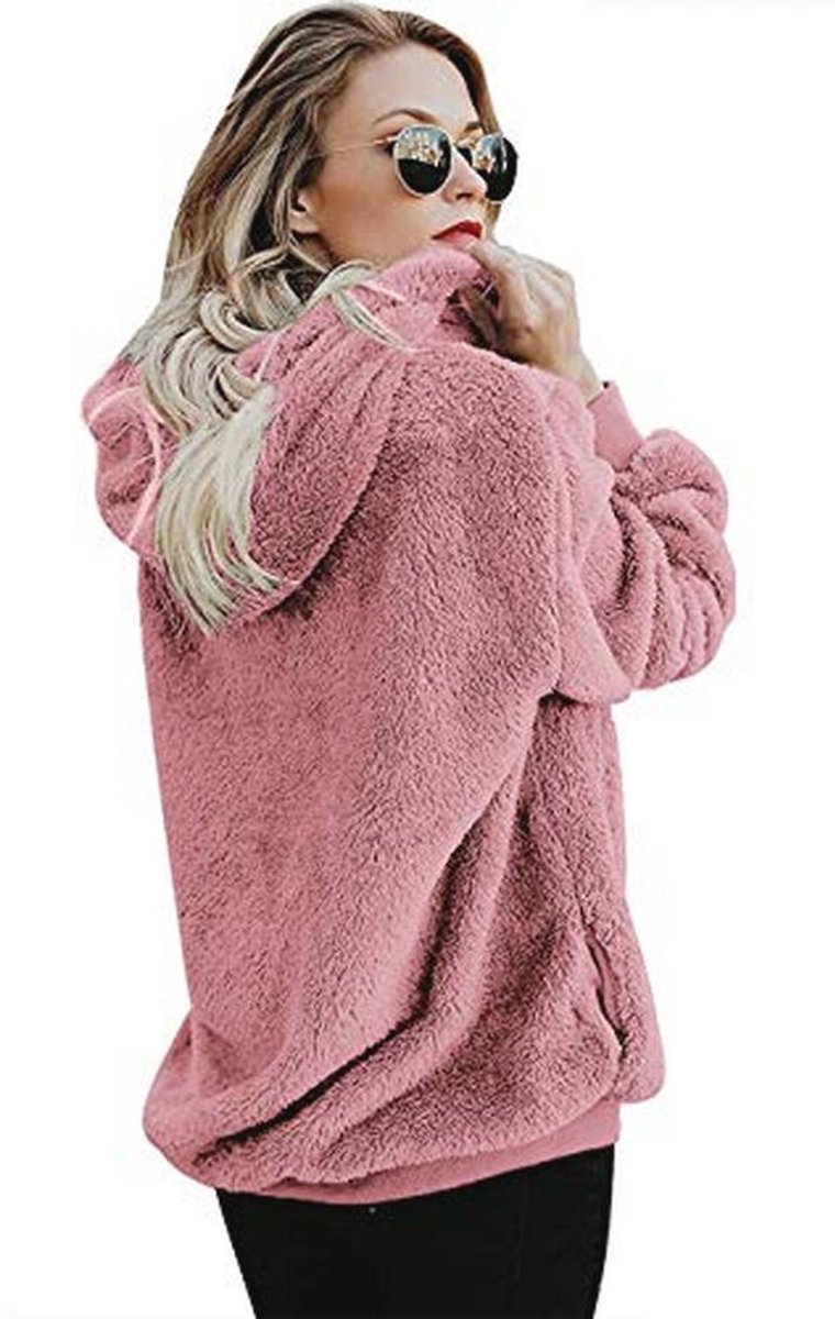 Heren Dames Hoodie Capuchonpullover Teddy Fleece Sweatshirt — cadeau in Mode & Accessoires - foto 5