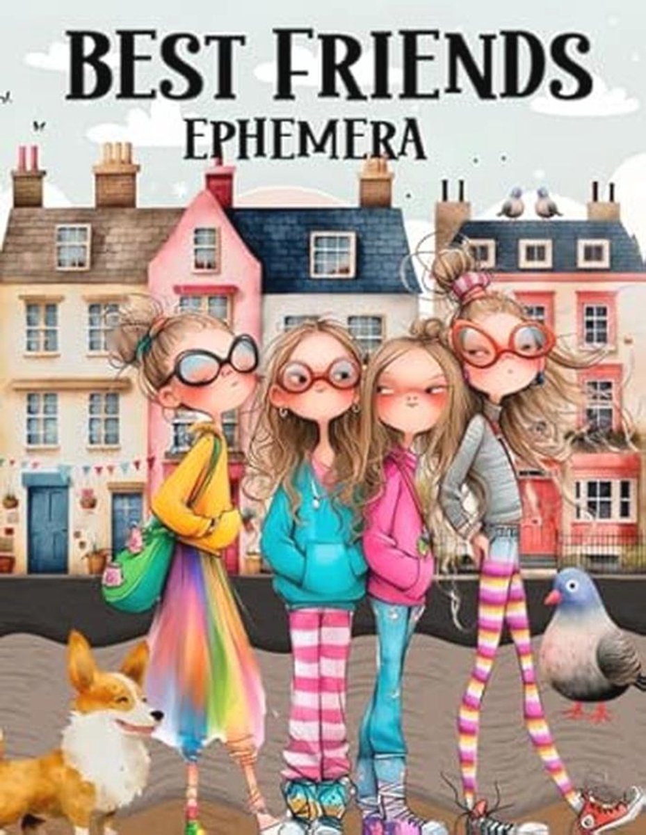 Ephemera Boek voor Vrienden: Hoogwaardige Beelden voor Papierknutsel, Scrapbooking, Mixed Media en Collage Kunst
