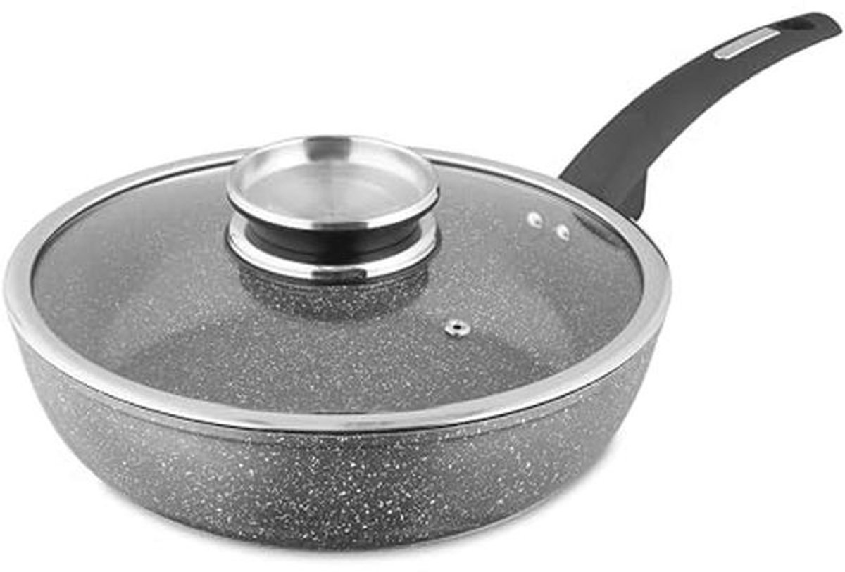 Dieptepan met Cerastone coating, 30 cm, geschikt voor alle kookplaten inclusief deksel