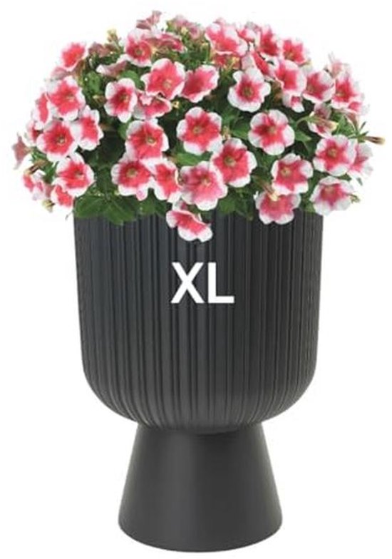 Betonnen bloembak rond Vesta 80x60 cm