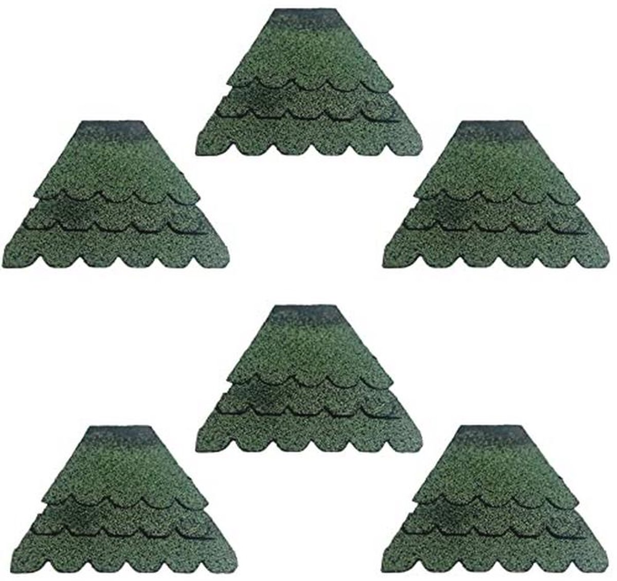 Dakshingle set voor zeshoekige vogelhuisjes en insectenhotels - Maten XL en andere kleuren