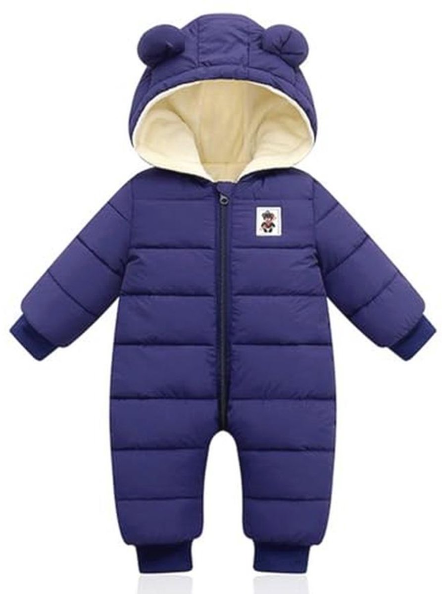 Hooded Winter Romper voor Baby's | Donsjack Warm Snowsuit | Jumpsuit 0-12 maanden