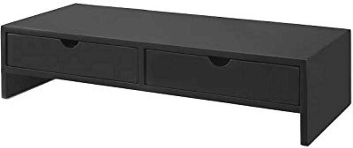 Monitor Stand met 2 Lades - Desk Organizer voor Computer - 47x11x18cm
