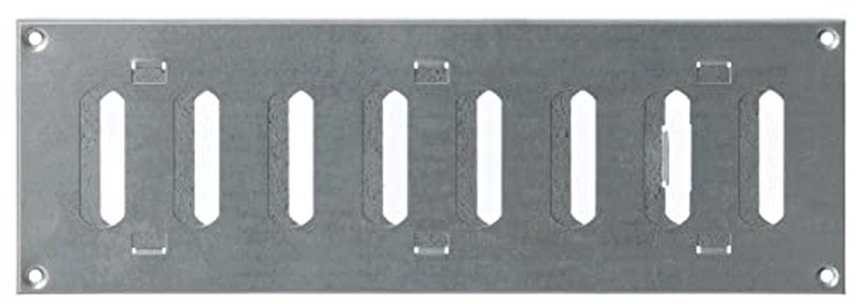 Verzinkt Rechthoekig Ventilatierooster 300x100mm met Afsluitbare Lamellen voor Optimale Ventilatie