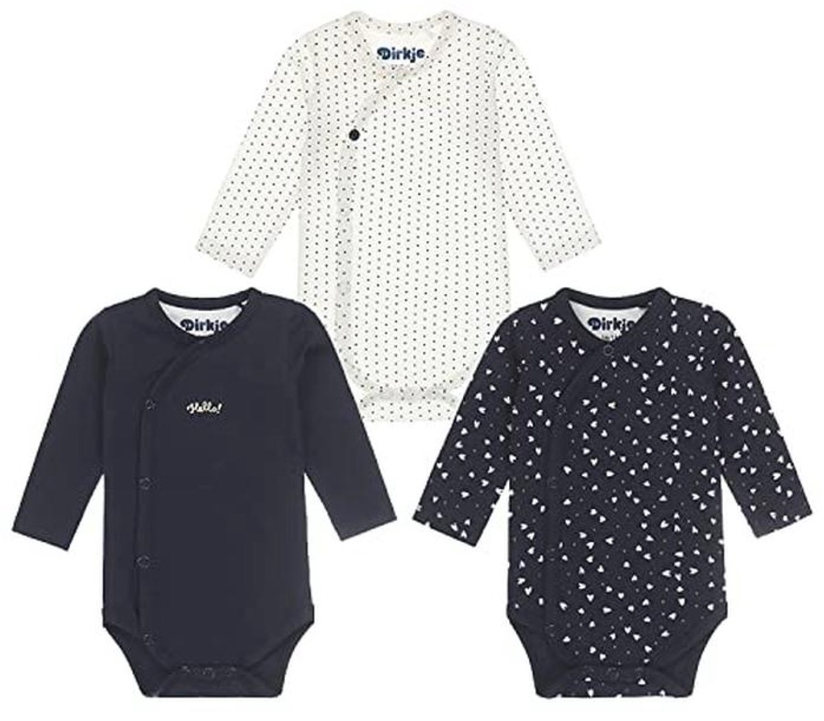 Baby meisjes onderhemd (3-Pack) van zacht biologisch katoen