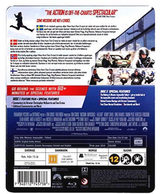 Mission: Impossible - Fallout (Blu-Ray) met Nederlandse ondertitels — afbeelding 3