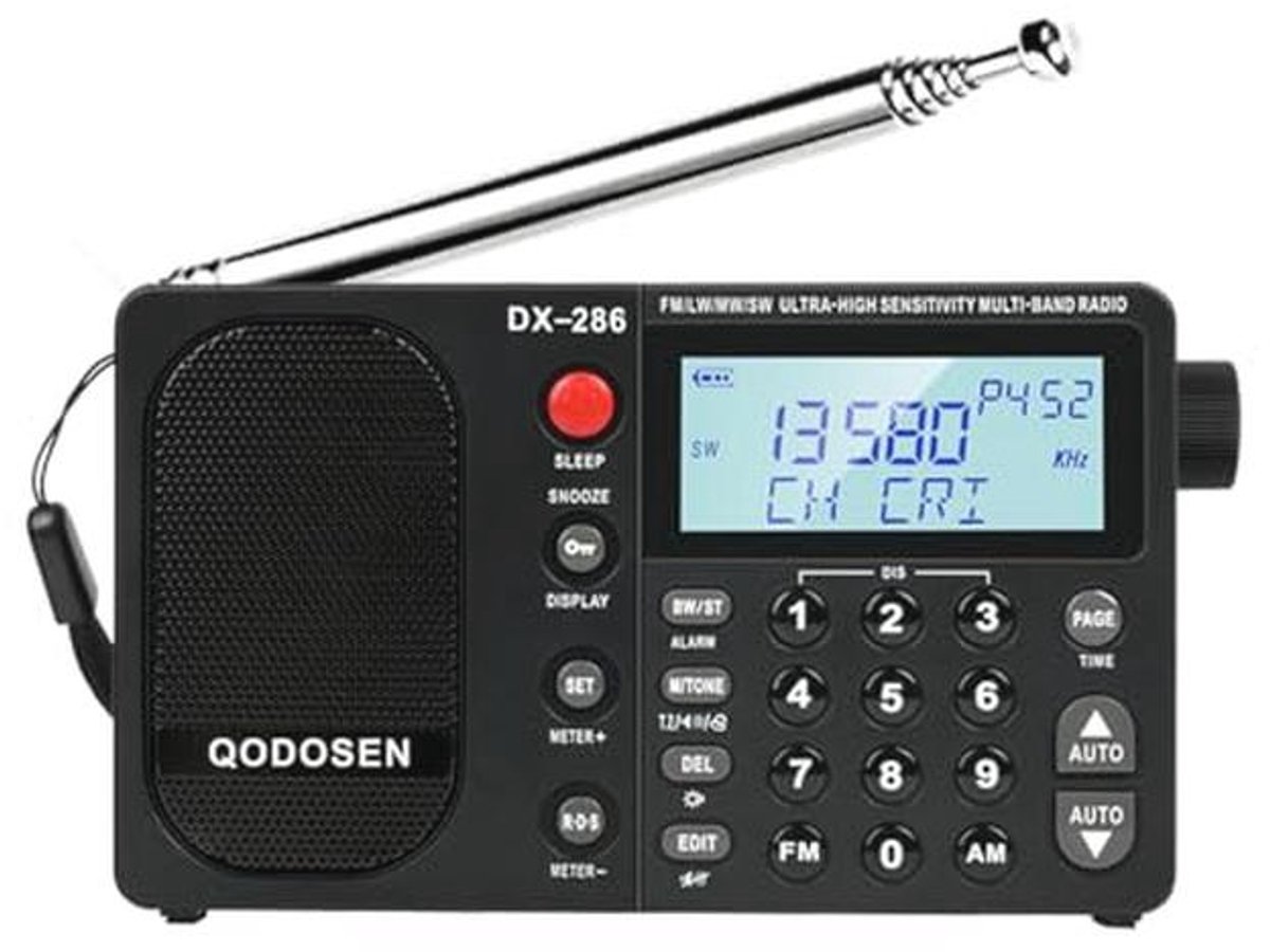 Draagbare Kortegolfradio met Hoge Gevoeligheid en LCD Display