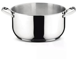Lagostina Sfiziosa baking dish, round, 4.56 liters, stainless steel, grey