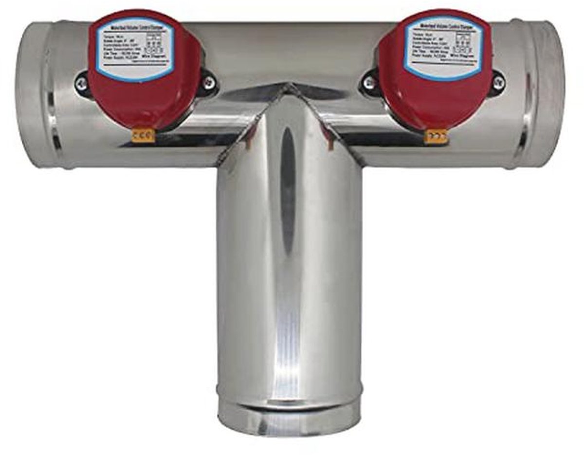 Elektrische luchtklep 220V voor ventilatoren en afzuigsystemen
