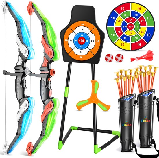 Mini Arc Composé 16" + Flèches – 16 Lbs – Jeu De Tir Sur Cible – Marque HNZMDY