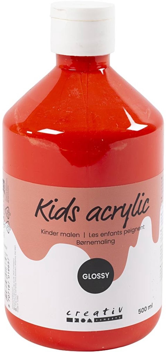 A-color Glossy acrylverf, rood, 01 - glossy, 500 ml