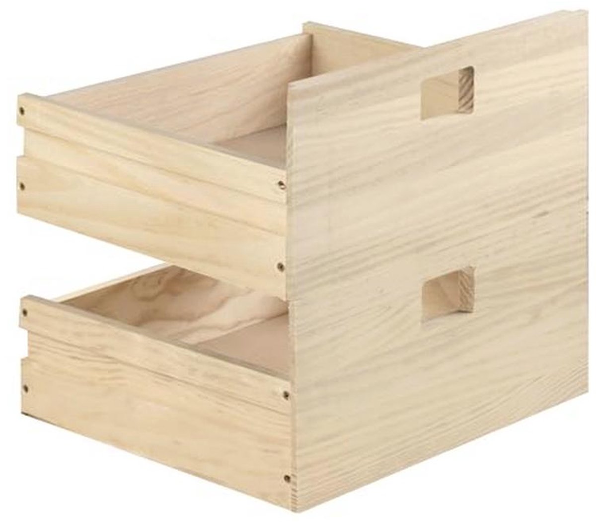 Modulaire Cube Set met 2 Houten Laden voor Organisatie