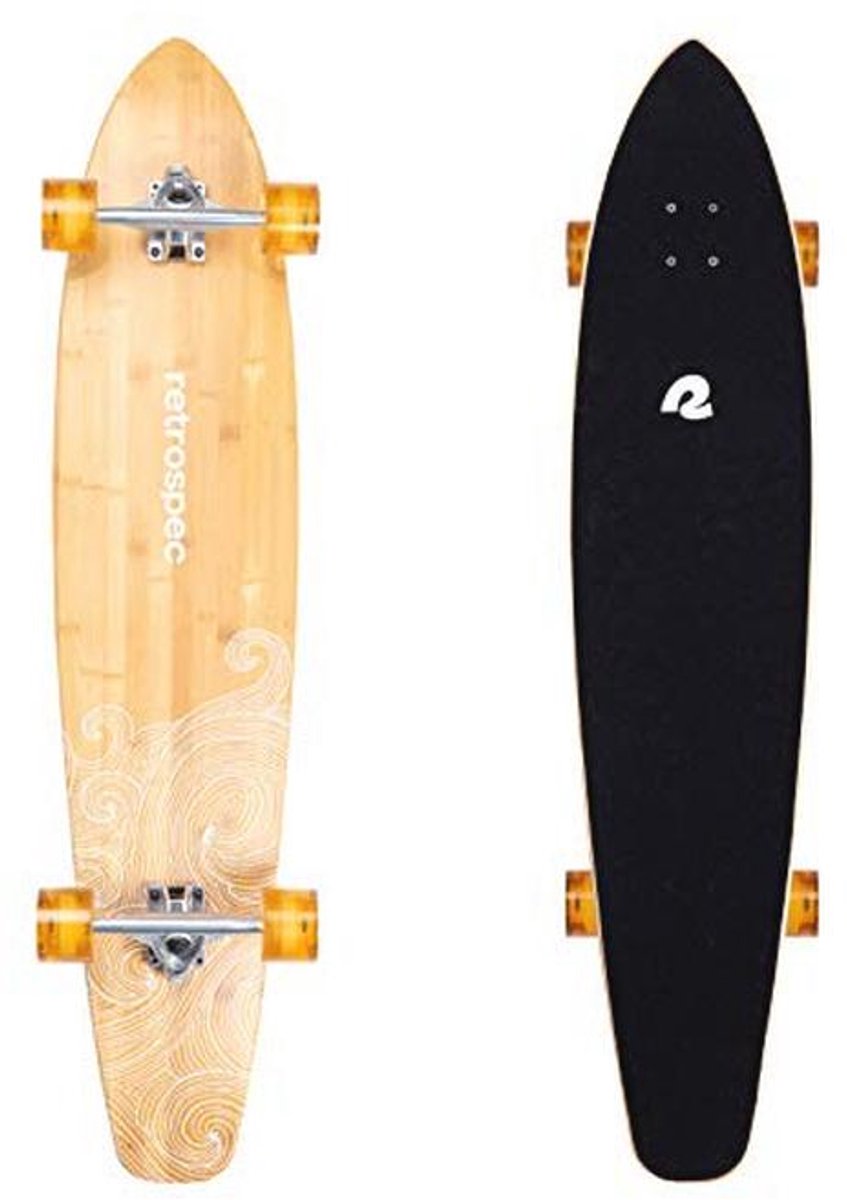 Pintail Bamboo Longboard Skateboard 44 inch Beige