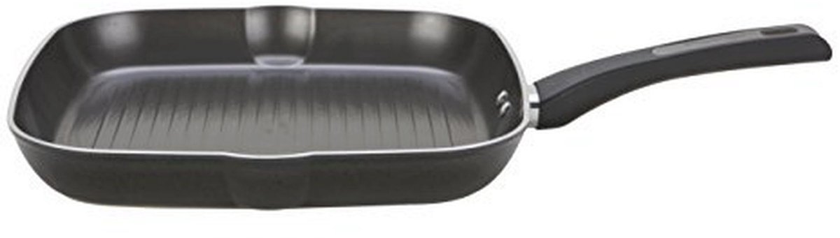 Prestige Duraforge Grillpan van aluminium, vierkant, inductie, zwart, 28 cm