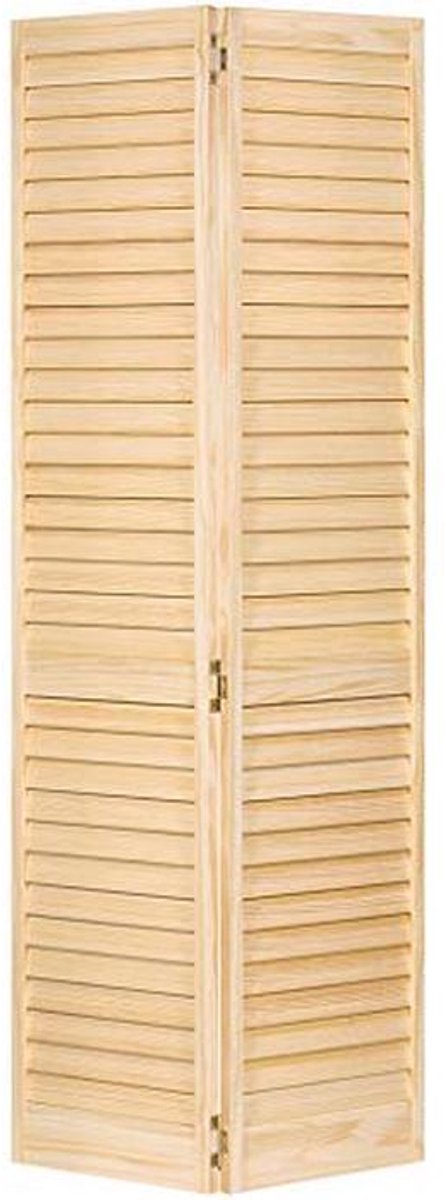 Bi-fold Kastdeur met Louvre Design - 24x80 inch