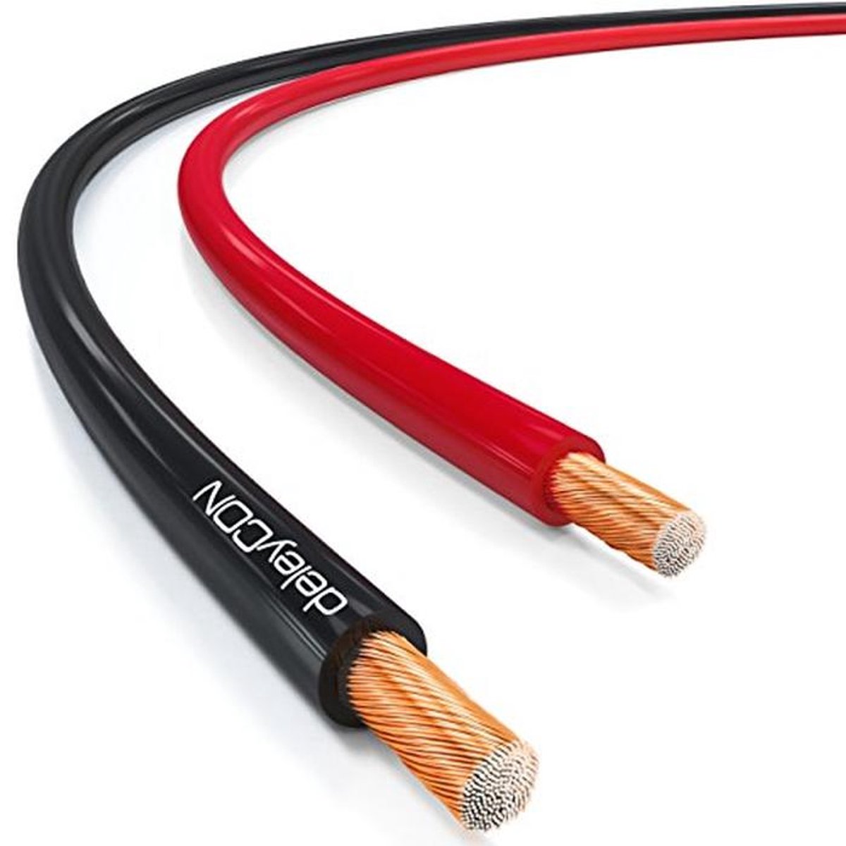 25m Luidsprekerkabel 2x 1,5mm² Polariteitsmarkering voor HiFi en Thuisbioscoop