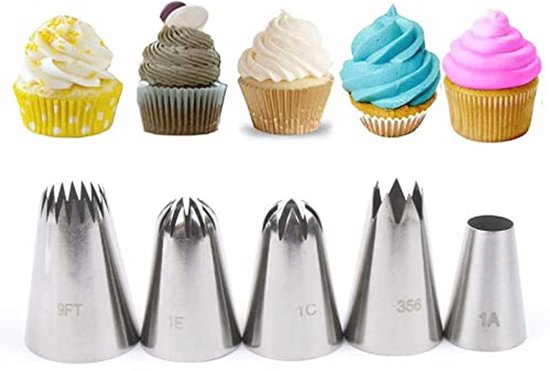 Wilton Piping tip, stainless steel, silver