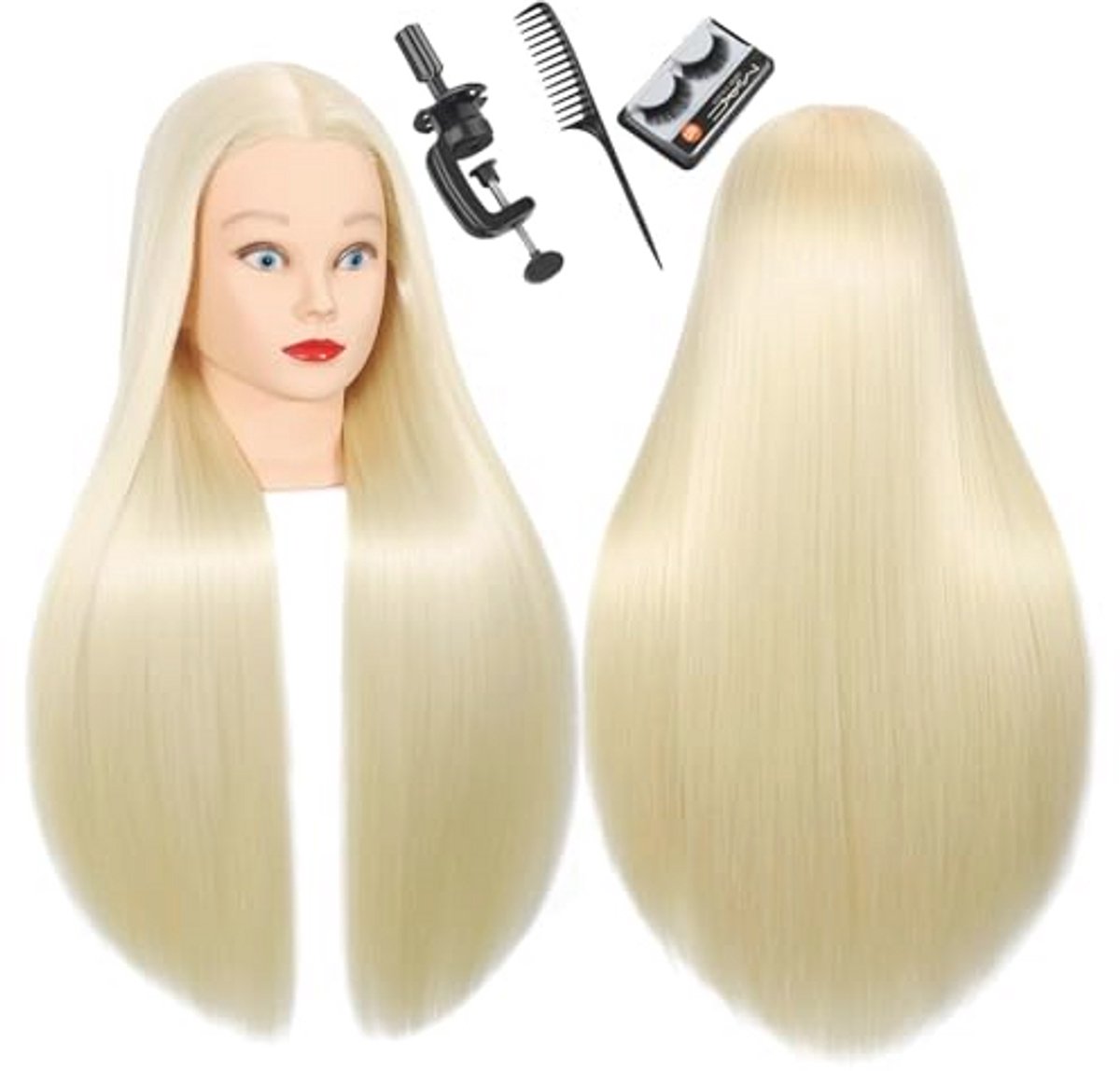 Mannequin Hoofd Cosmetologie voor Haarstyling en Vlechten - 28 inch