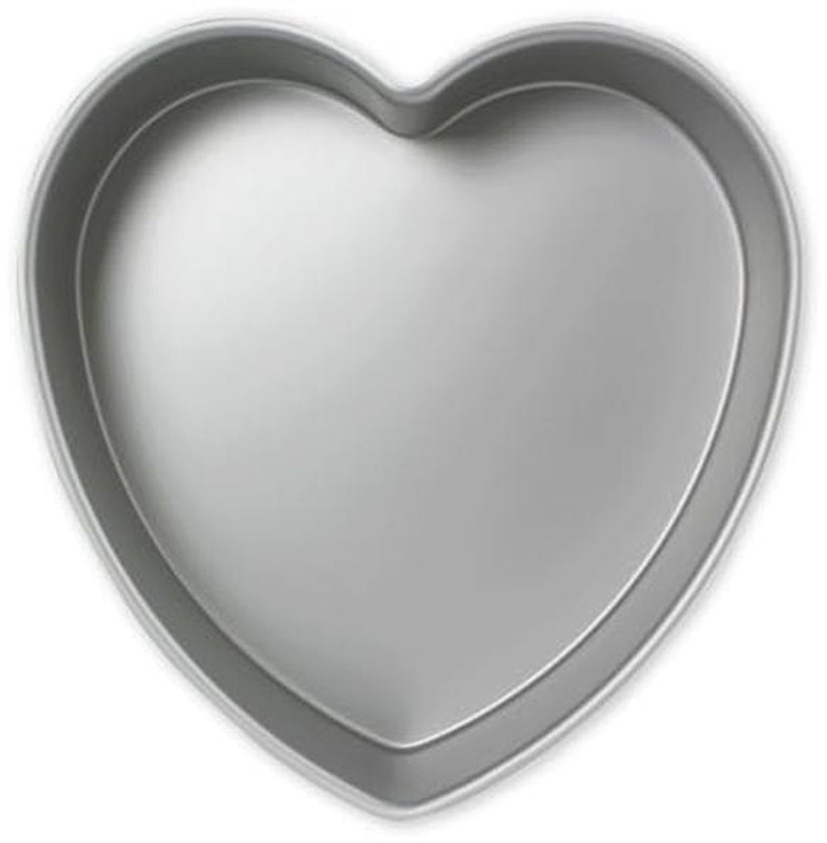 Hartvormige Taartvorm van Geanodiseerd Aluminium - 8 x 7,5 cm