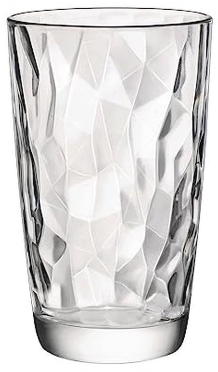 Transparant Longdrinkglas Diamond 6 Stuks - 470 ml