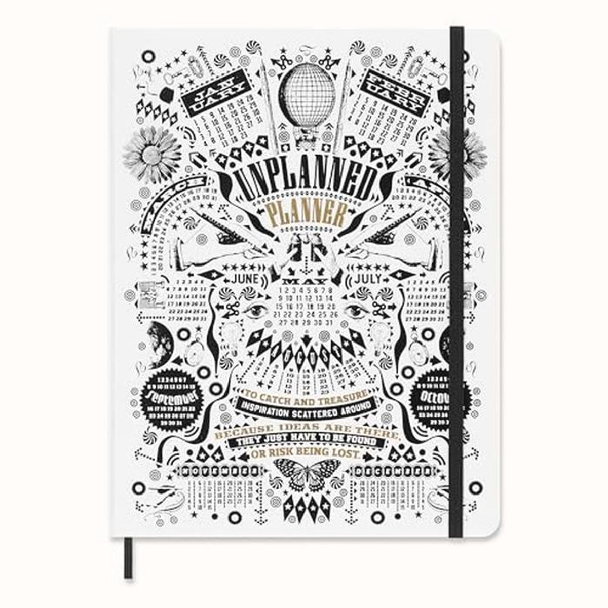 XL Weekplanner Harde Kaft - Ongeplande Planner voor Creatieve Geesten