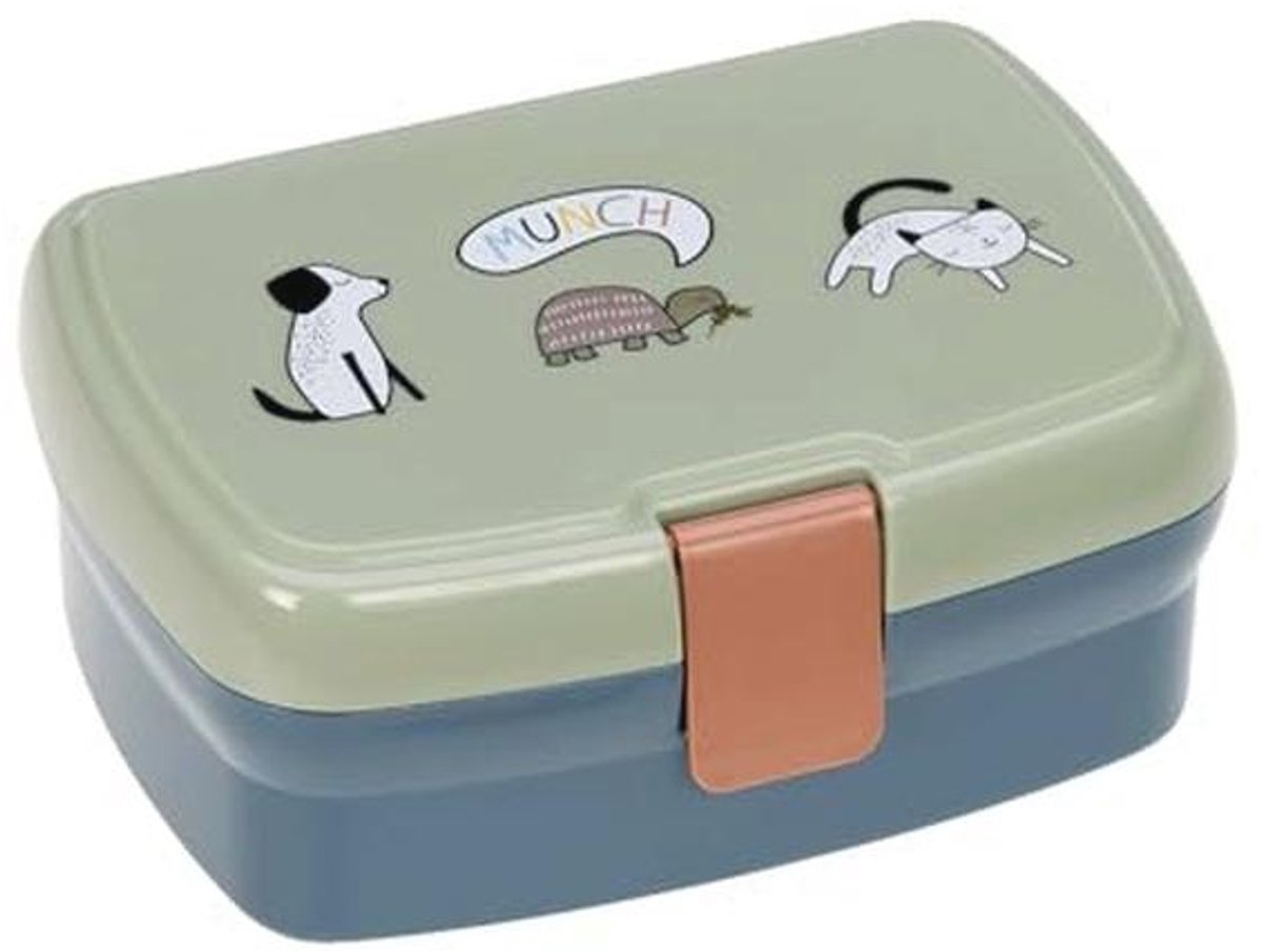 Kinderen Lunch Box met Afneembare Verdeler, BPA-vrij, Blije Prints