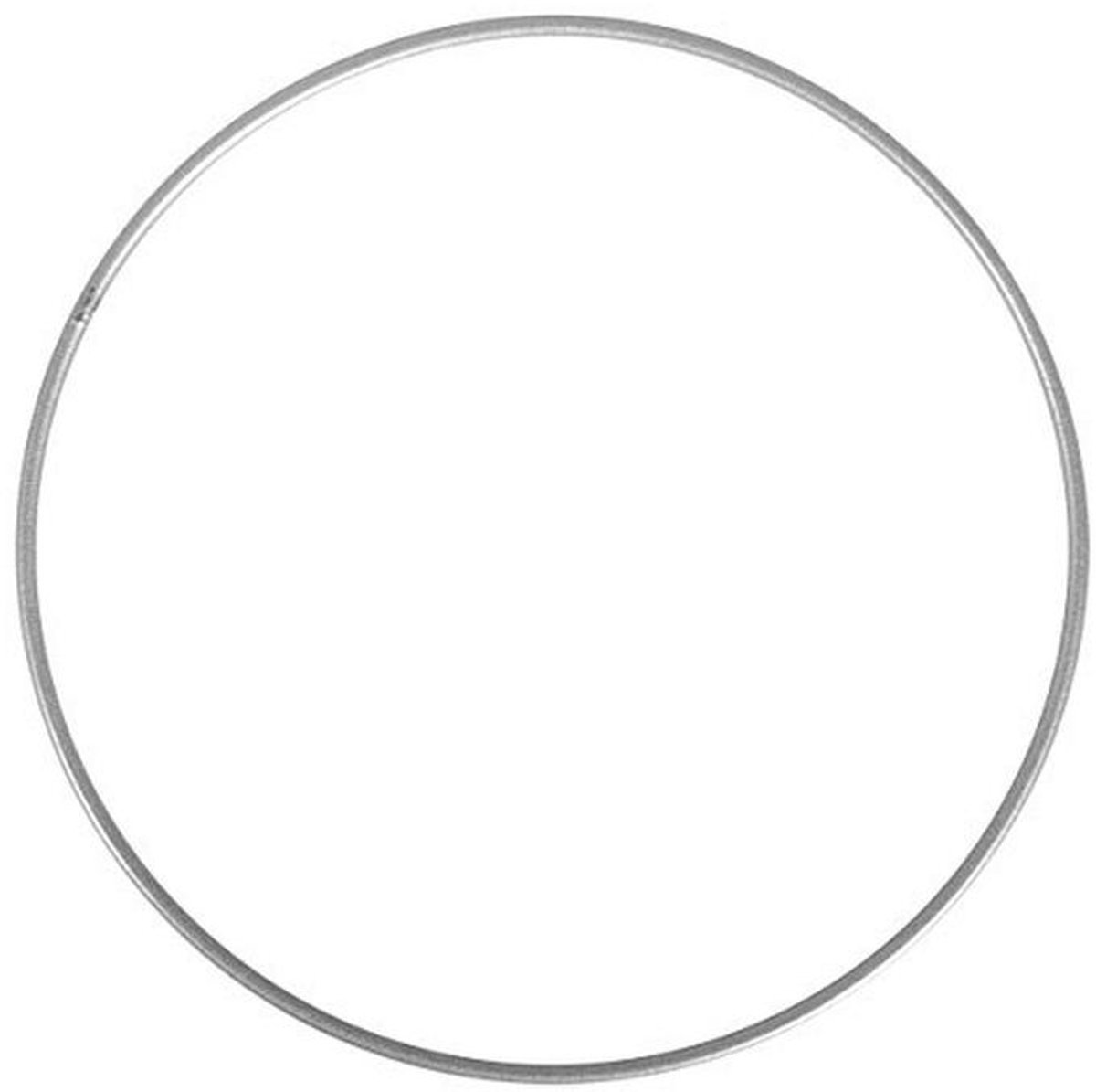 Metalen knutselring - 25 cm, Zilver gecoat, Voor macramé, Dromenvangers en Decoraties