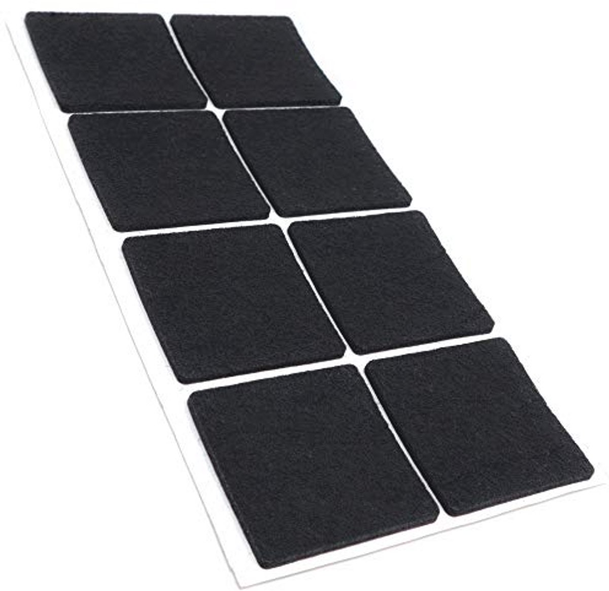Zwart Zelfklevende Viltglijders 50x50 mm - Meubel- en Vloerbescherming