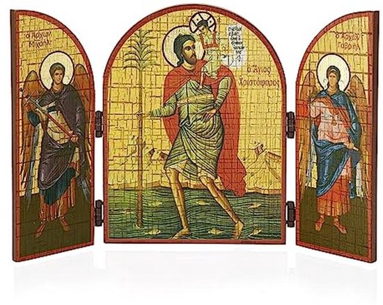 2 Stuks Sint-Christoffel Autobadge – Beschermheilige Voor Reizigers – Magneet En Dubbelzijdige Tape – Zinklegering – 4 Cm – Cadeau Voor Bestuurders