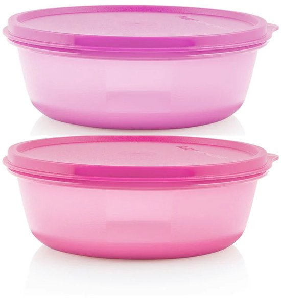Kom Tupperware Summer Drops avec couvercle anti-fuite Hitparade Fresh Drops 600 ml (violet)