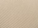 Beige gebreid stof met een fijn ribbelpatroon.