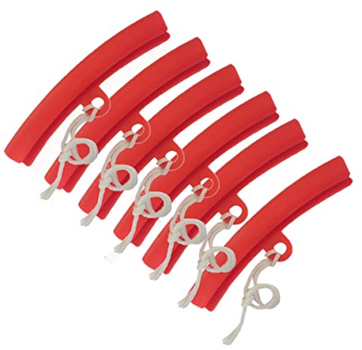 Velgrandbeschermers Set van 6 Stuks - Rood