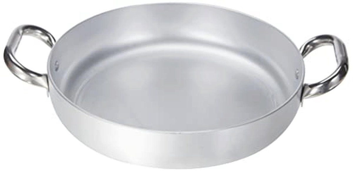 Aluminium Inductie Omelet Pan 28 cm met 2 Handgrepen
