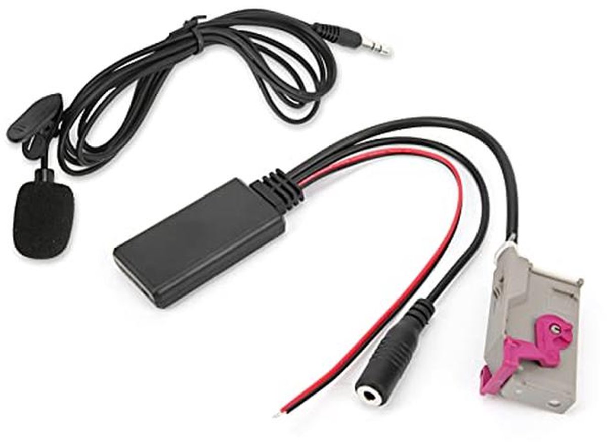 Bluetooth 5.0 AUX Adapter Kabel - Draadloze Ontvanger met Microfoon voor Handfree Bellen