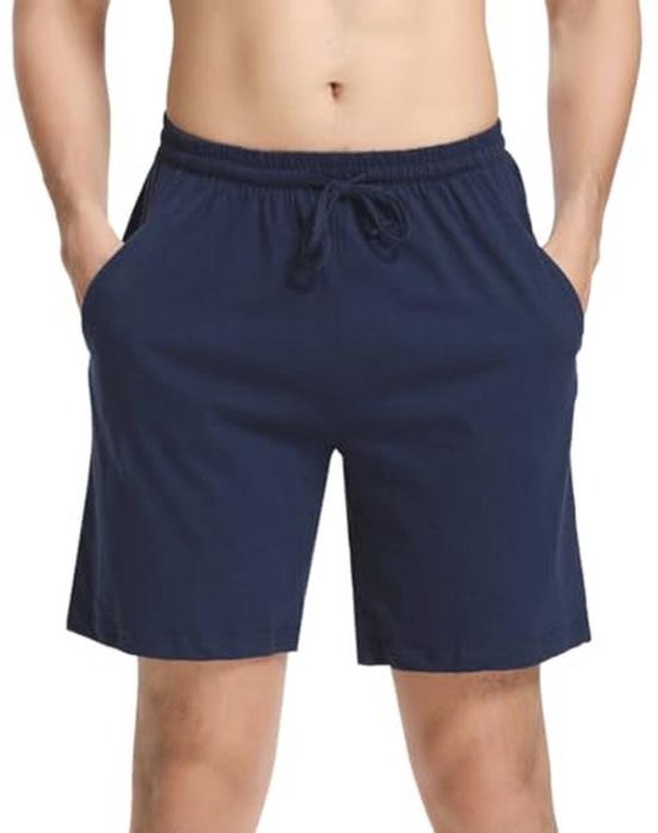 Korte pyjamabroek voor heren van katoen - stijlvolle slaapshort en vrijetijdsbroek