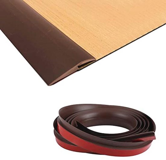 Profil De Transition Auto-adhésif PVC - 3m X 3.5cm, Compensation Hauteur 5mm - Gris
