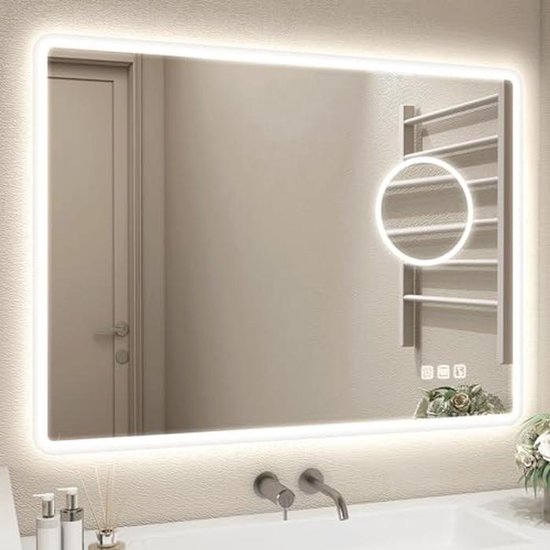 Aluminium Cirkelvormig Wandspiegels Met verlichting kopen
